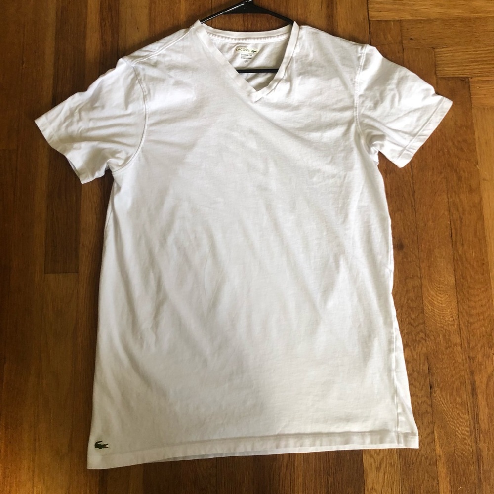 Lacoste V-neck Tee Men’s Size L